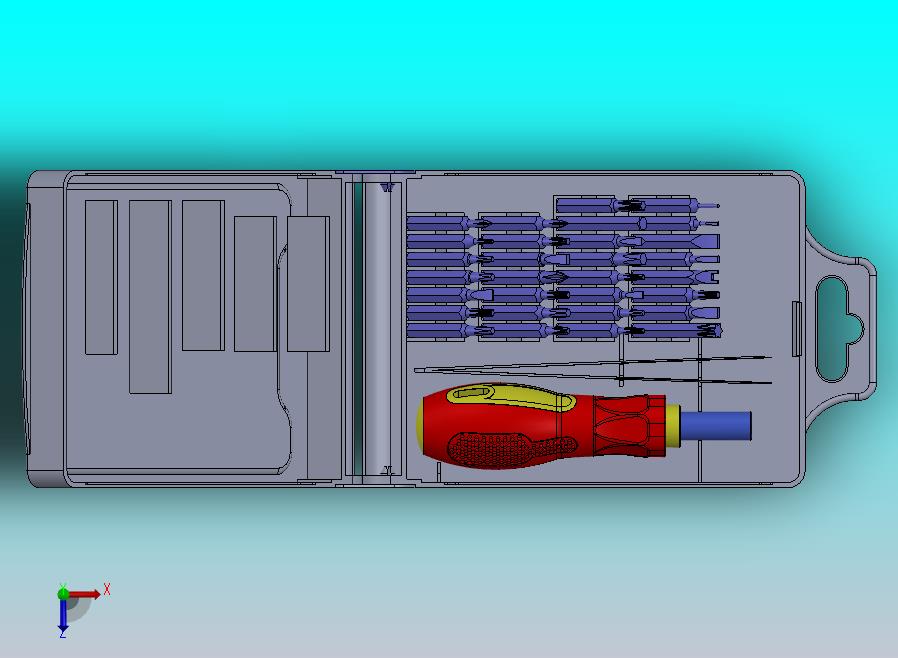 螺丝刀组三维模型