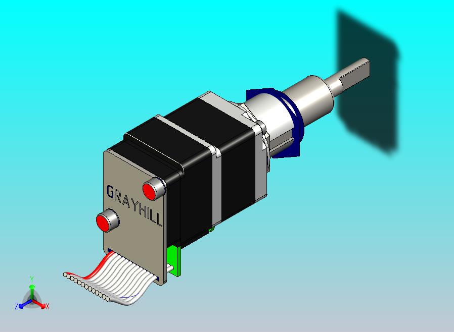 带按钮的GrayHill编码器
