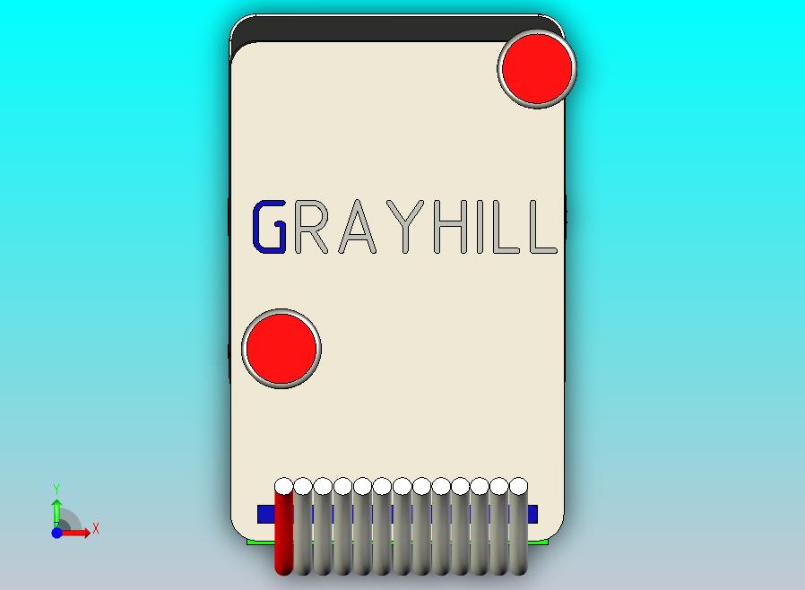 带按钮的GrayHill编码器