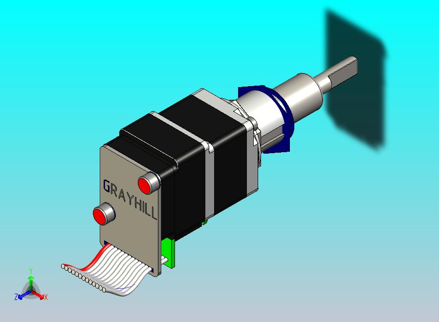 带按钮的GrayHill编码器