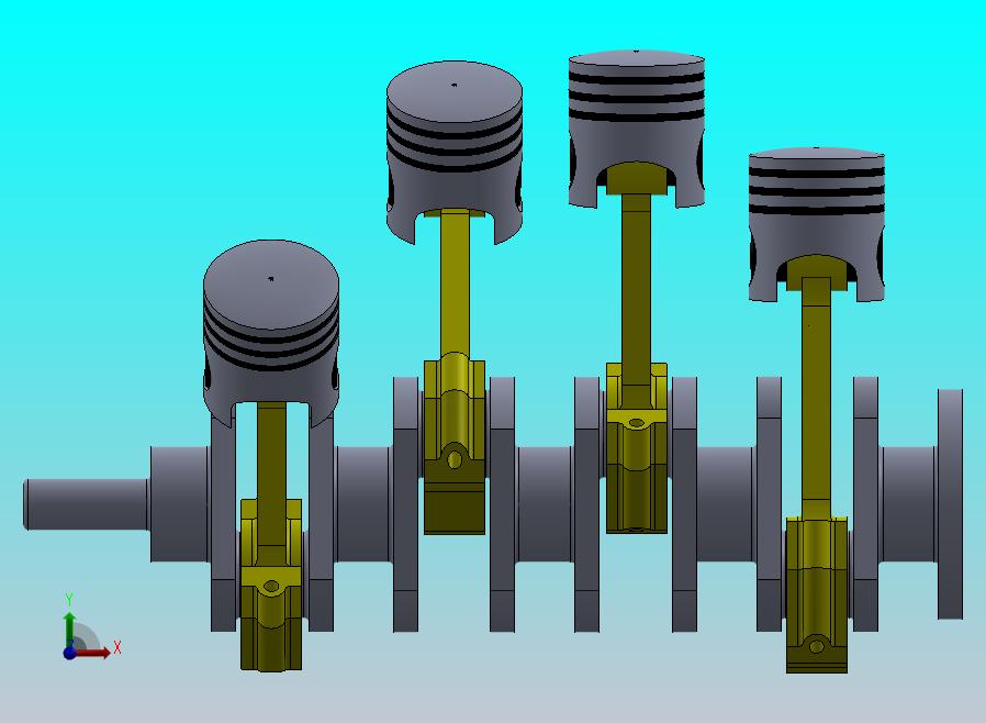 4 Inline Cylinder Engine