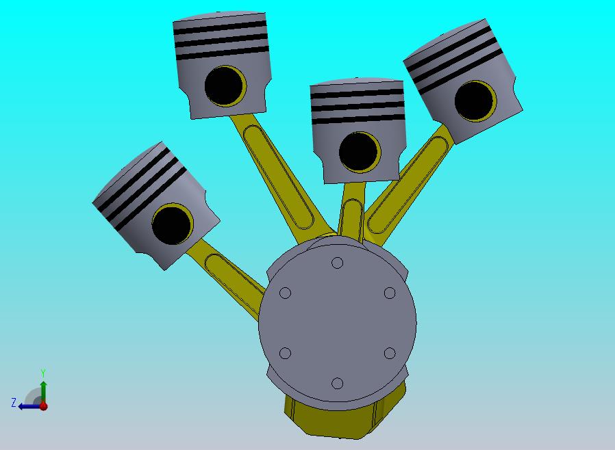 4 Inline Cylinder Engine