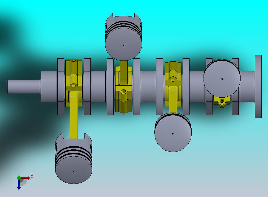 4 Inline Cylinder Engine