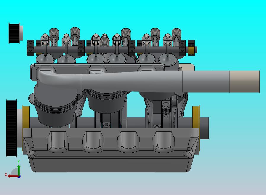 双涡轮V6柴油发动机