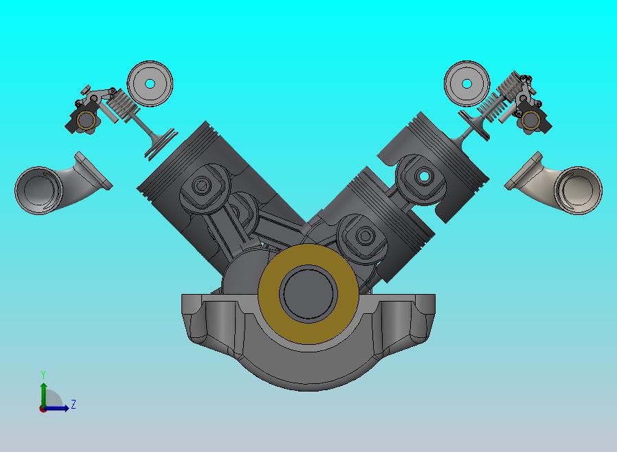 双涡轮V6柴油发动机