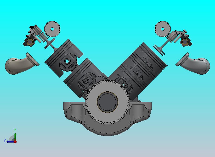 双涡轮V6柴油发动机