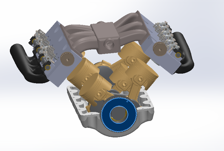 双涡轮V6柴油发动机