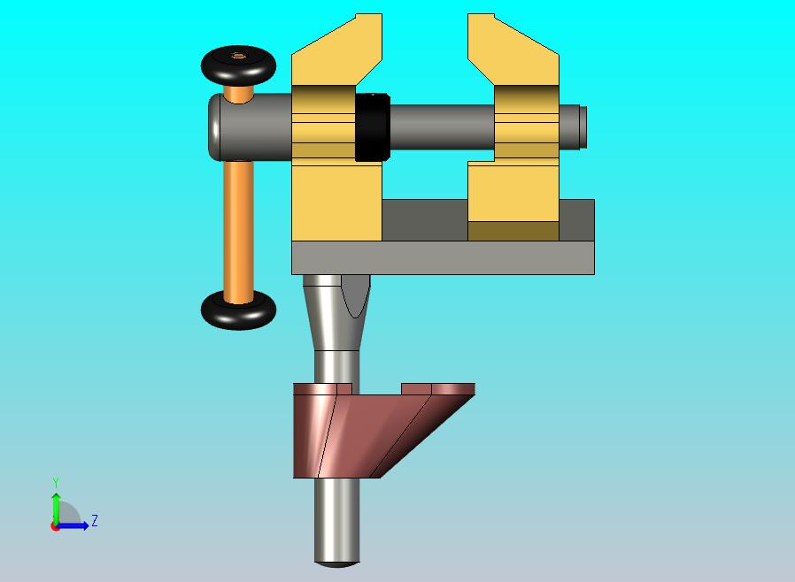 用于夹紧的台钳