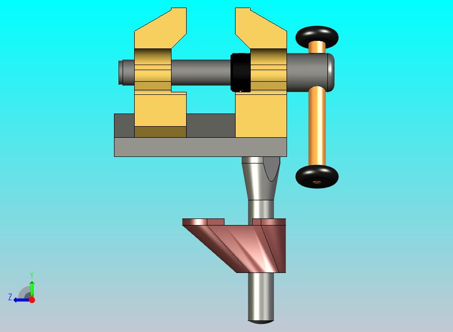 用于夹紧的台钳