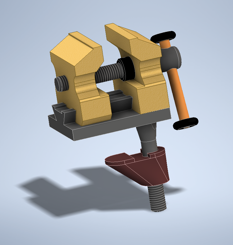 用于夹紧的台钳