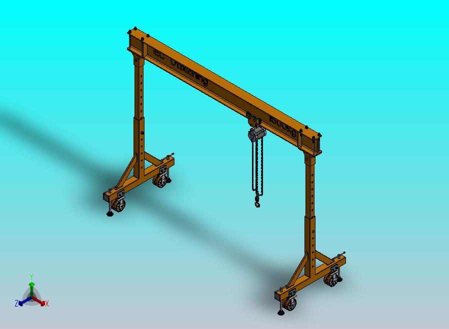 Gr5便携式龙门起重机 CREO STP