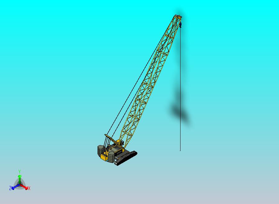 89-起重机模型 STP STL CREO