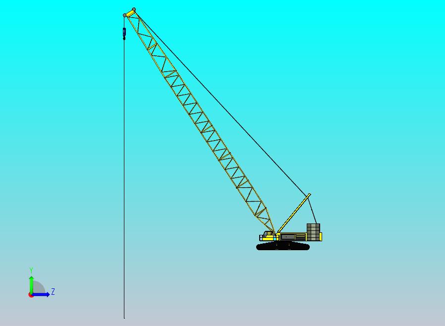 起重机模型 STP STL CREO