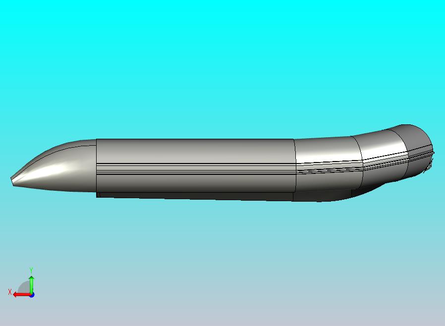 带刚性 payole 的充气船