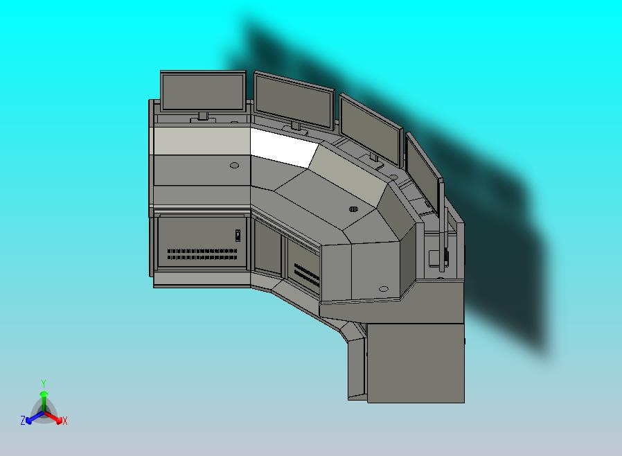角落操作台模型