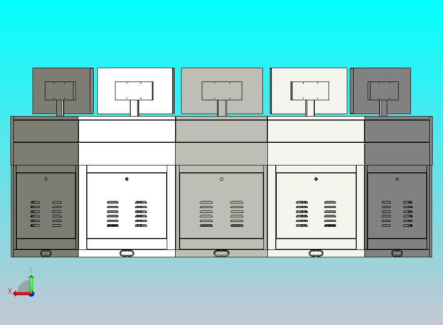 角落操作台模型