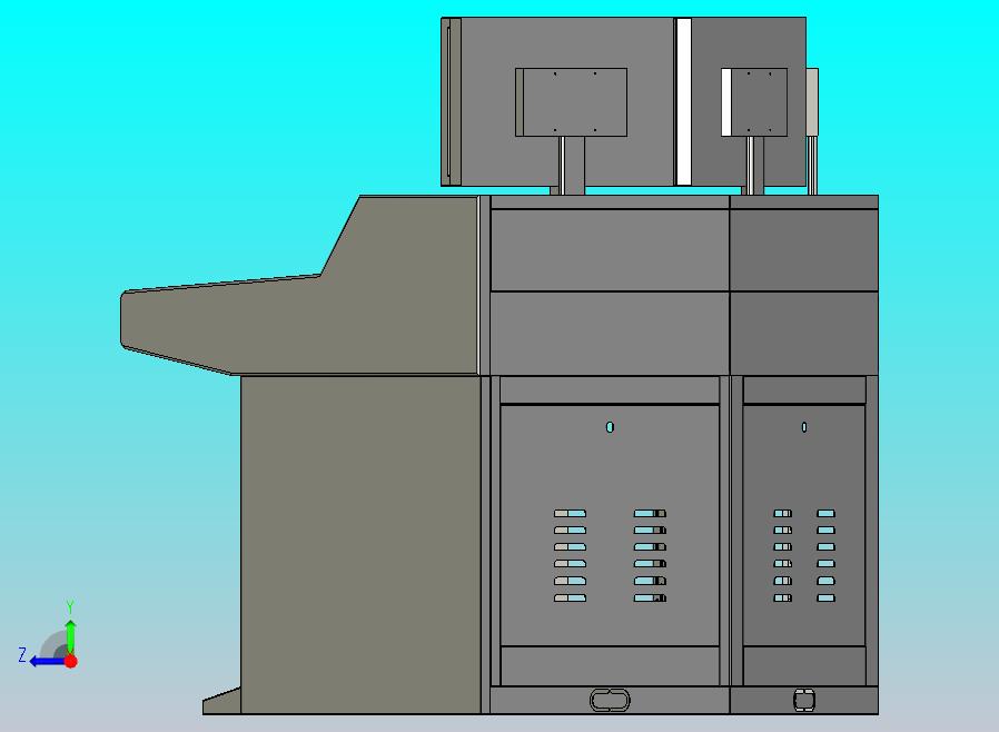 角落操作台模型