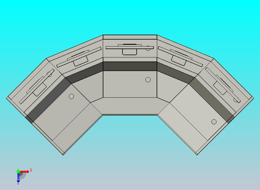 角落操作台模型