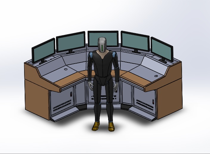 角落操作台模型