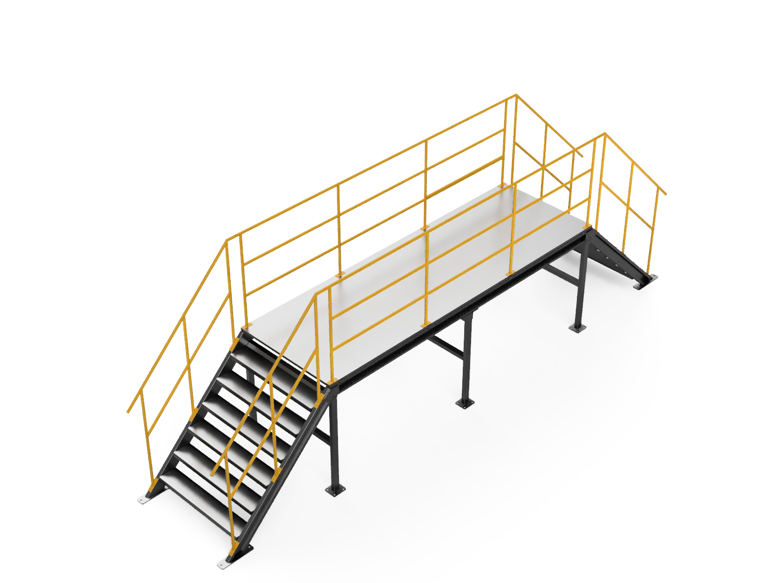 模块化钢制通道平台和楼梯（符合 NR-12 标准）