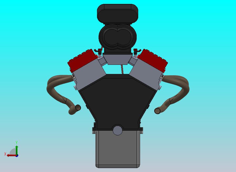 增压 OHV V8 发动机