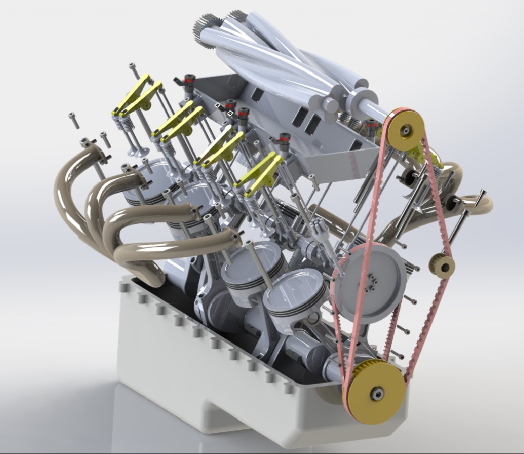 增压 OHV V8 发动机