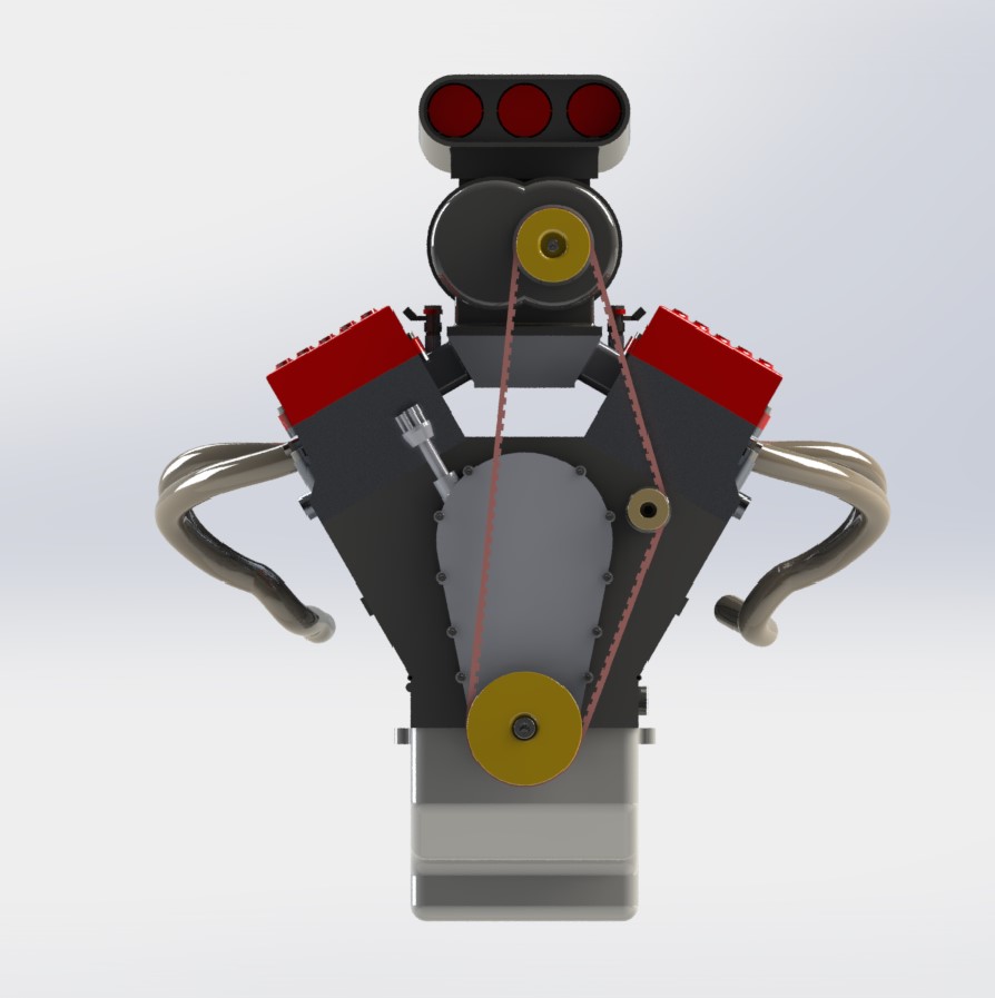 增压 OHV V8 发动机