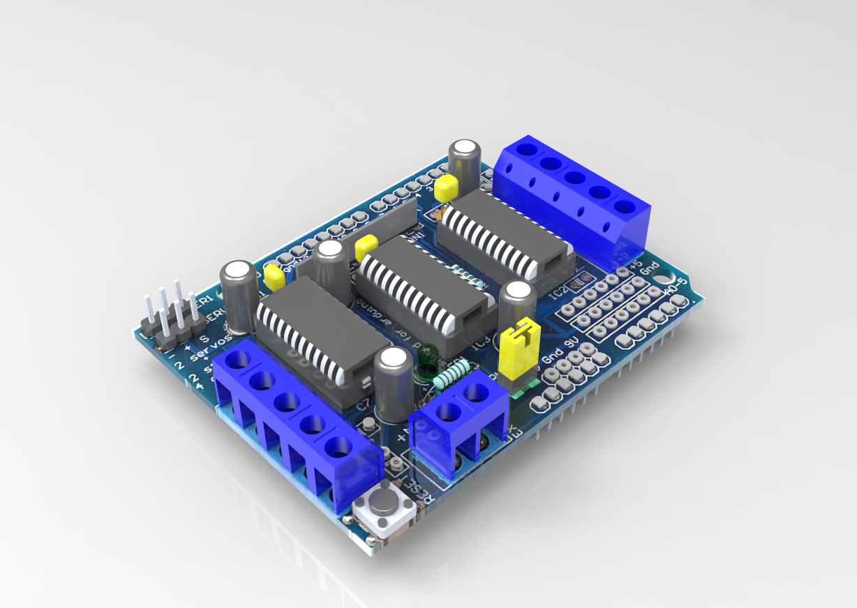 微处理器上的电机驱动板