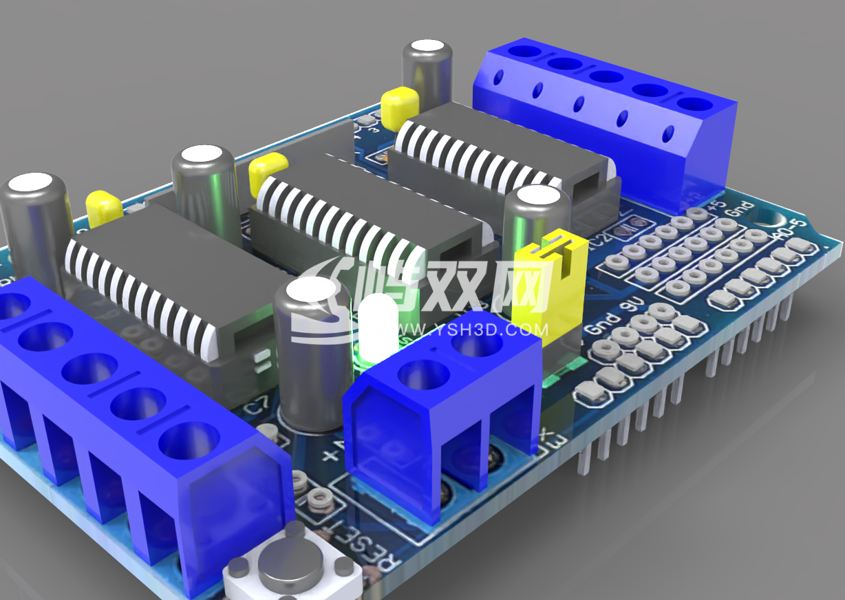 微处理器上的电机驱动板