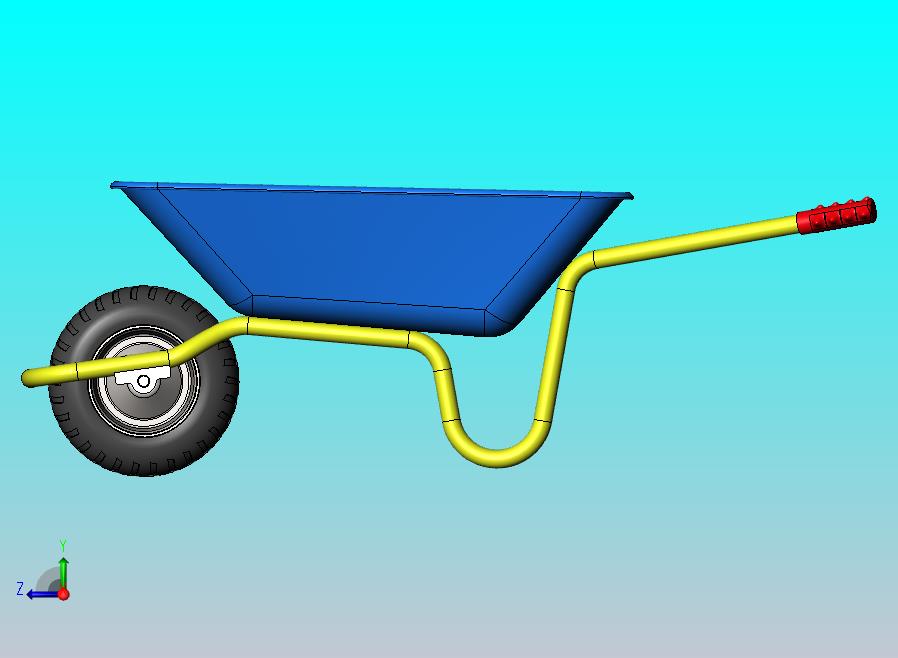 手推车三维模型