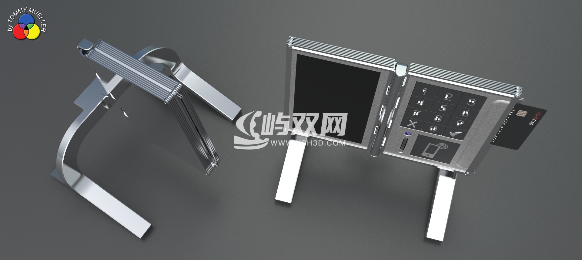 折叠式智能读卡器