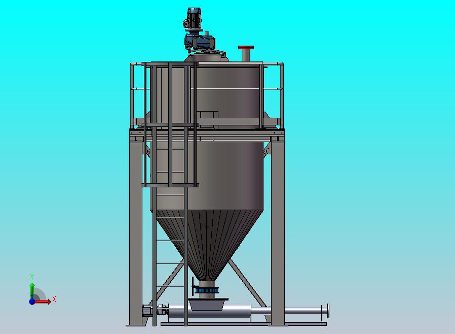 96-锥底立式搅拌罐平台