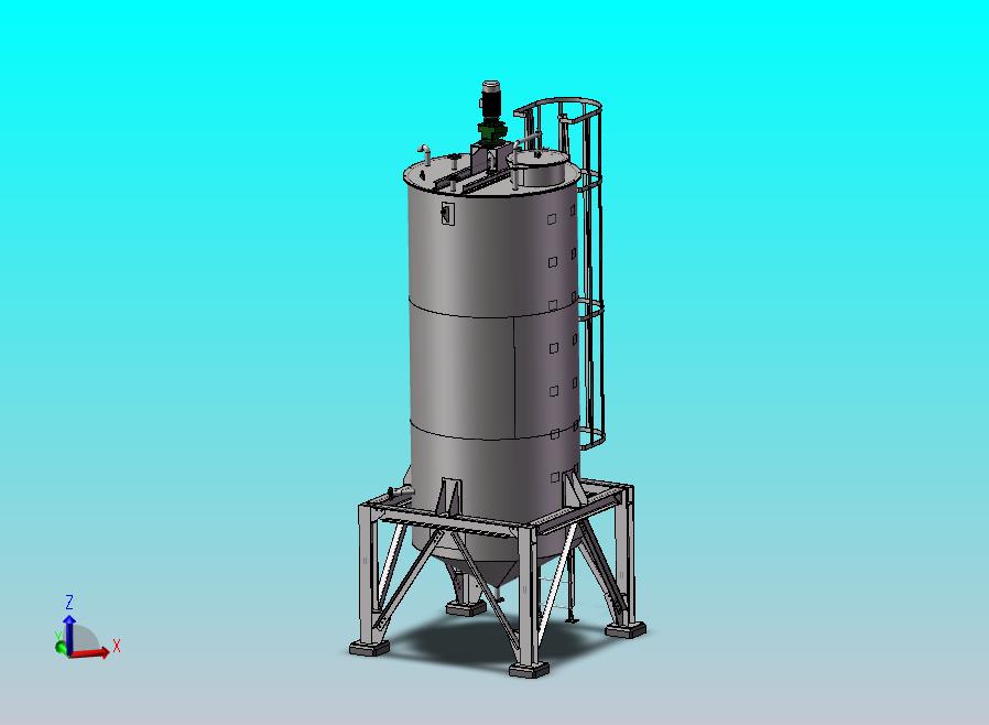 立式钢结构搅拌罐