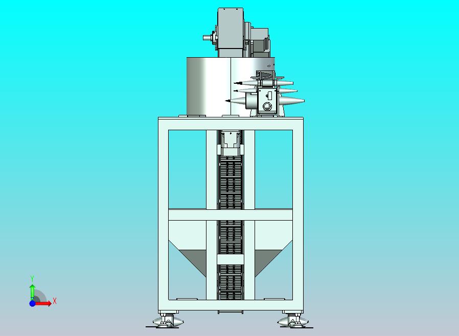 振动盘与输送链板组合的给料机