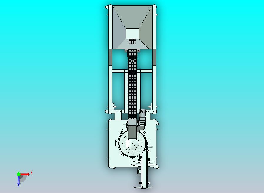 振动盘与输送链板组合的给料机