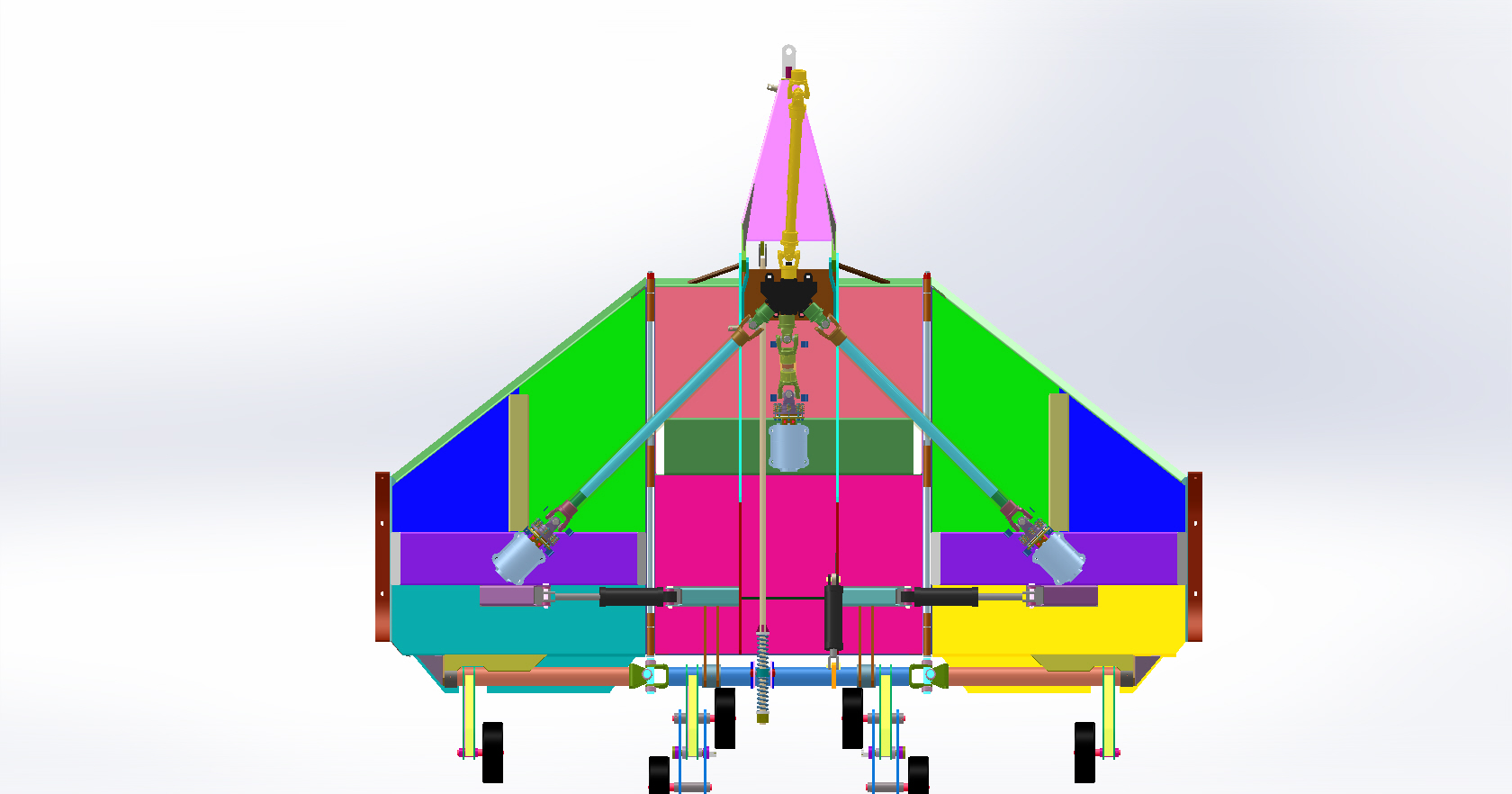 可折叠拖车式割灌机