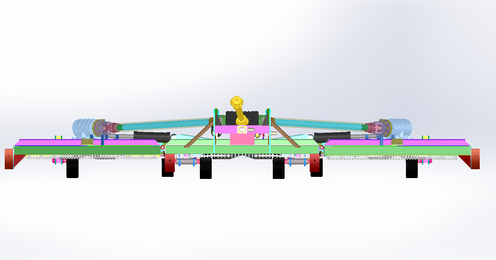 可折叠拖车式割灌机
