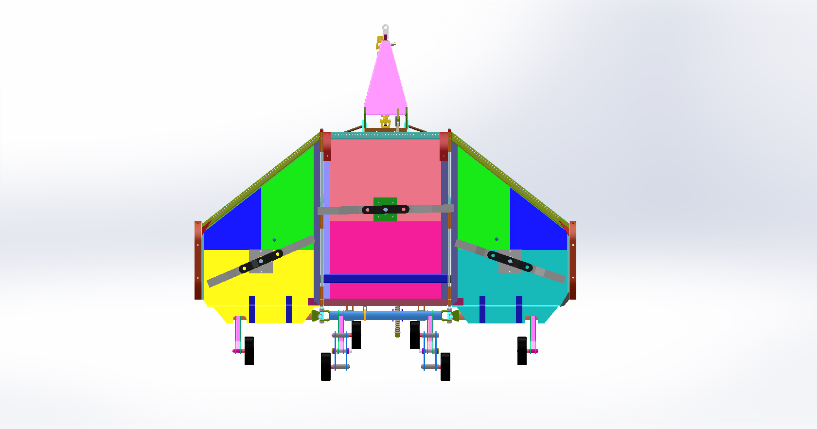 可折叠拖车式割灌机