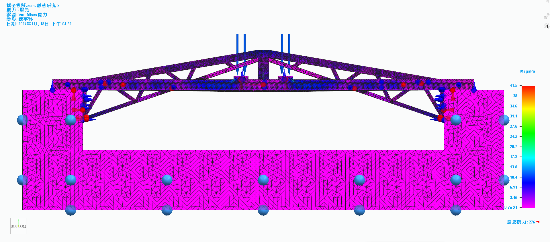 114生活科技競賽 bridge stress