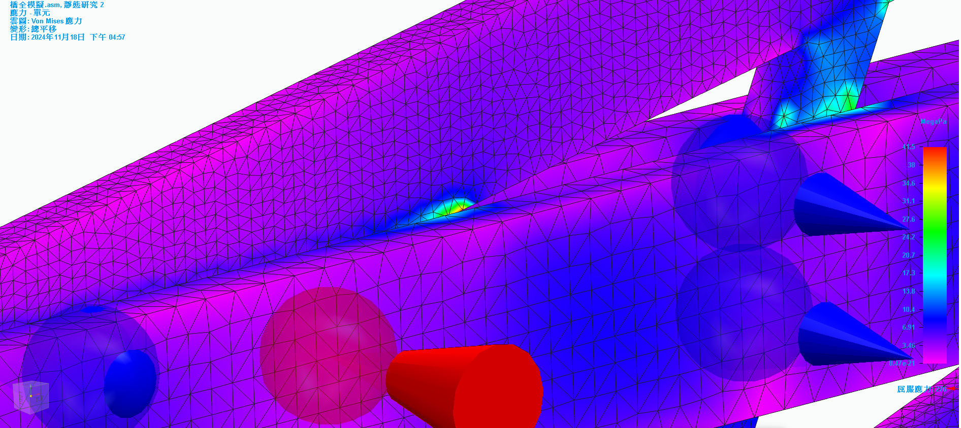 114生活科技競賽 bridge stress