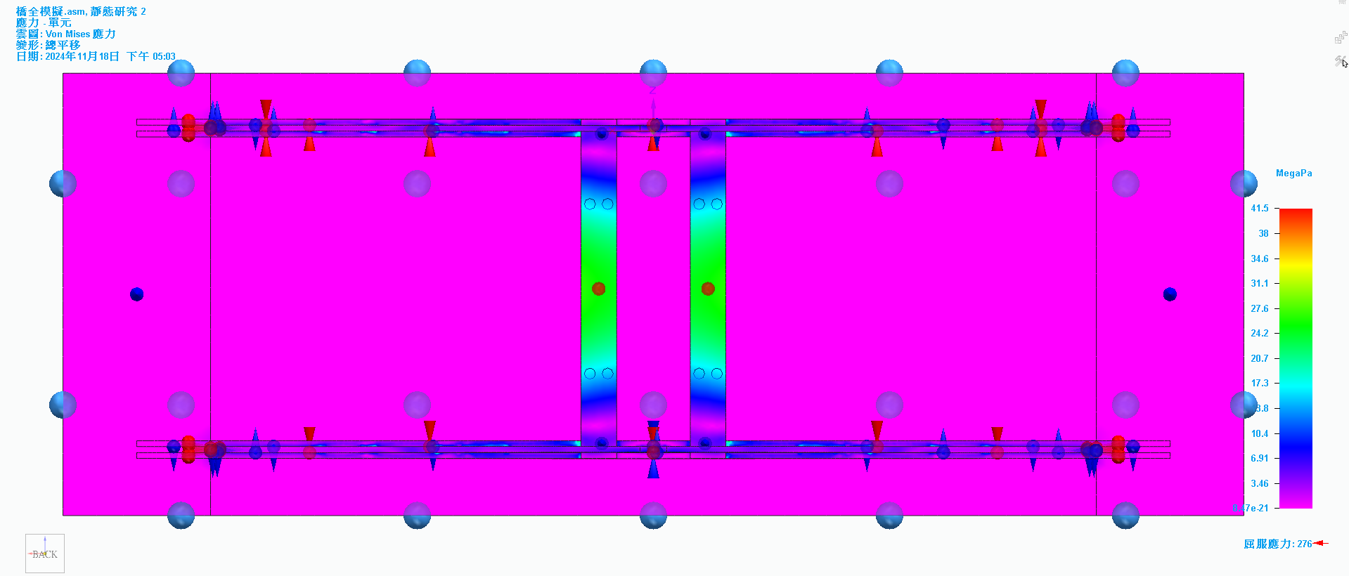 114生活科技競賽 bridge stress