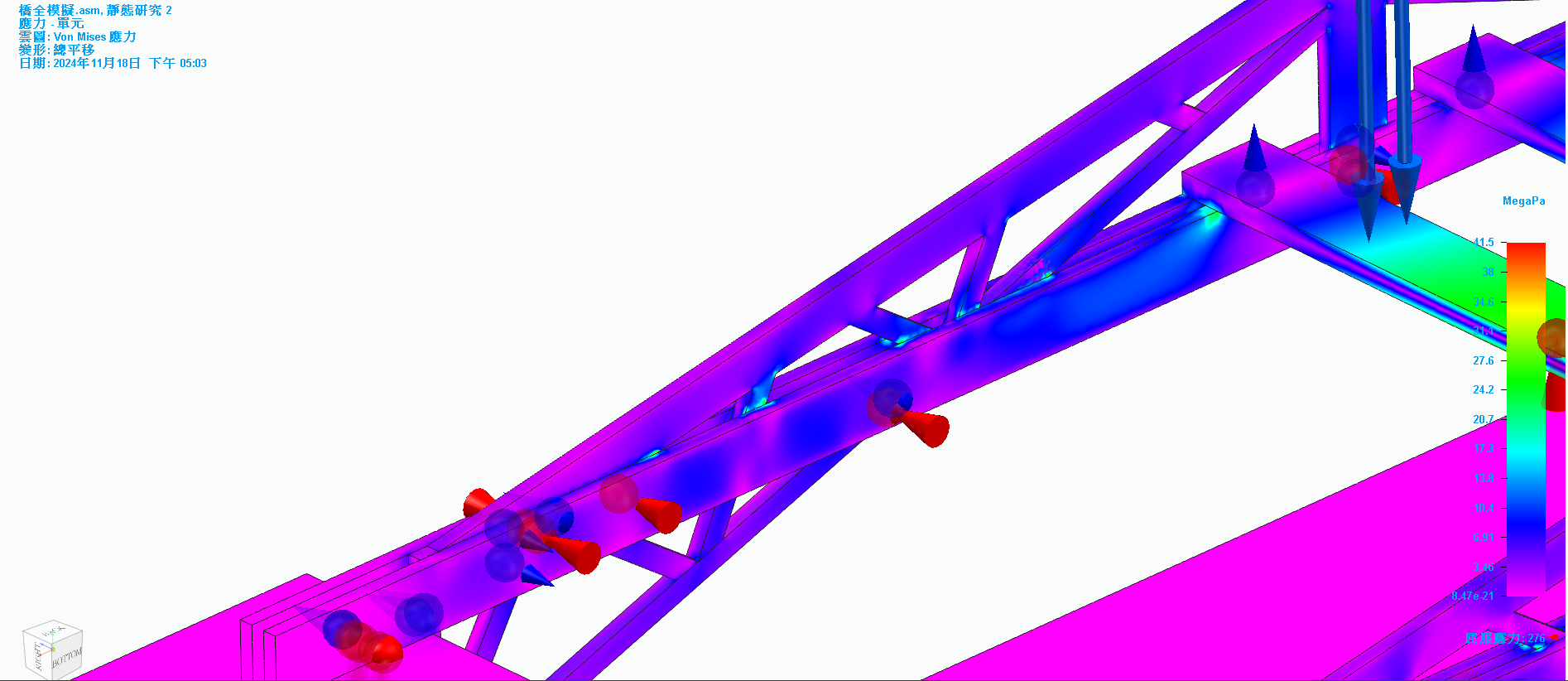 114生活科技競賽 bridge stress