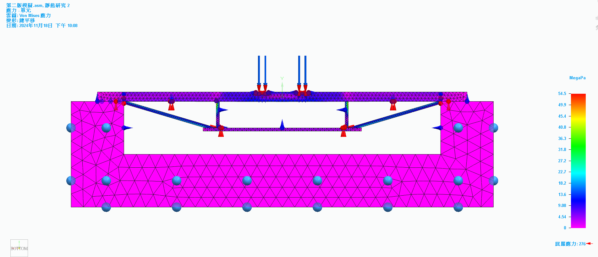 114生活科技競賽 bridge stress