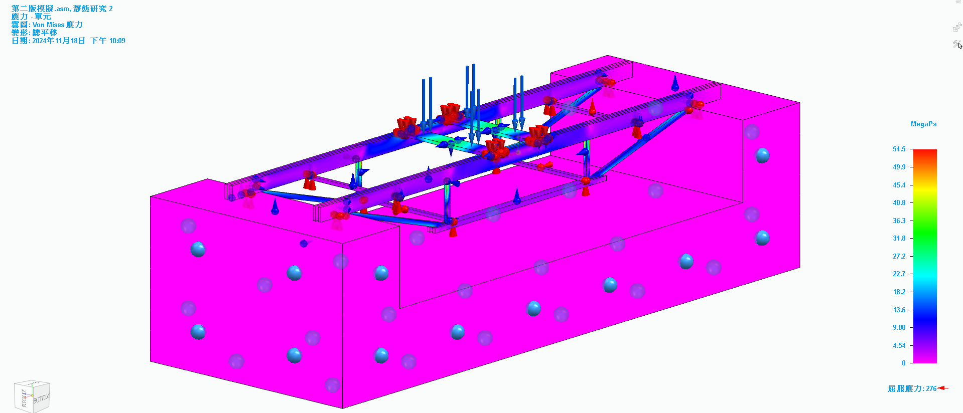 114生活科技競賽 bridge stress