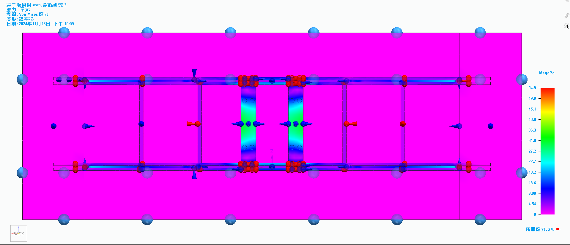 114生活科技競賽 bridge stress