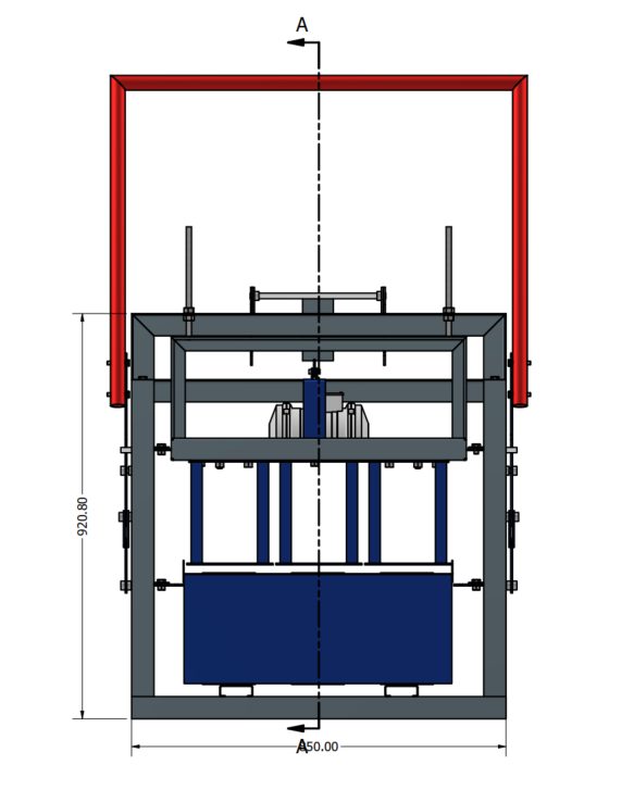 半自动固定式砖机