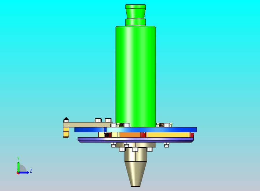 带锥形扩张机构的三指机器人夹持器