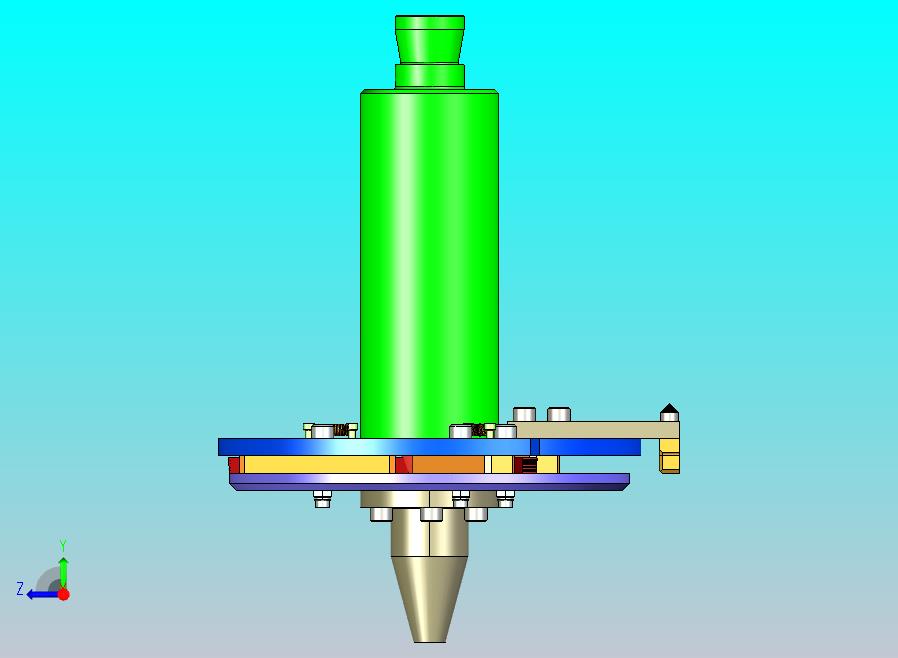 带锥形扩张机构的三指机器人夹持器
