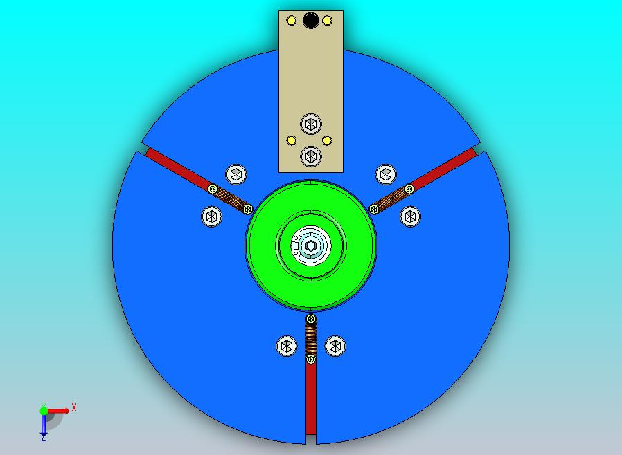 带锥形扩张机构的三指机器人夹持器