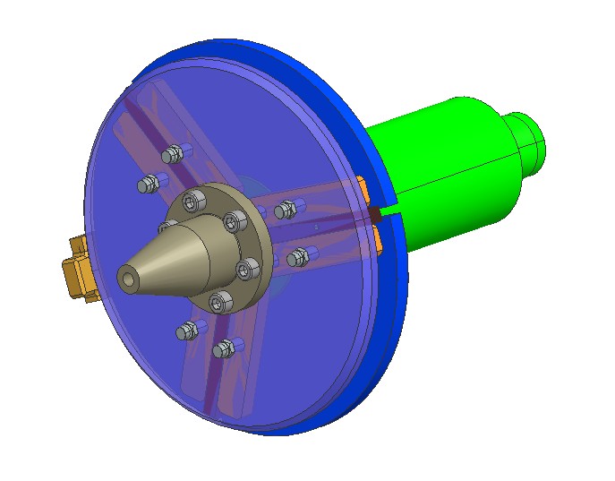 带锥形扩张机构的三指机器人夹持器